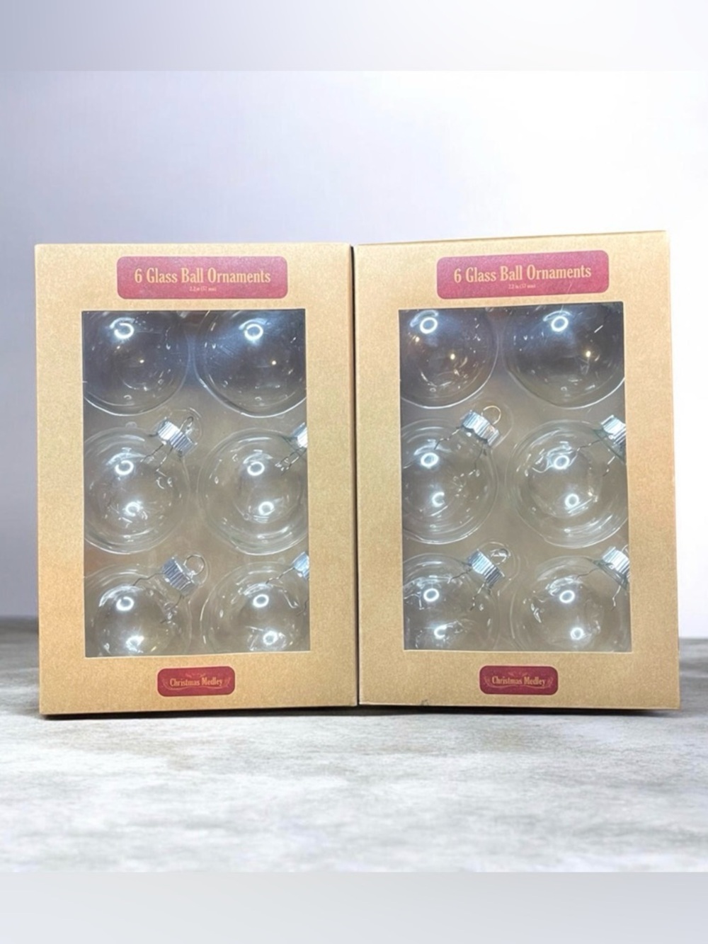 Clear Glass Ball Ornaments